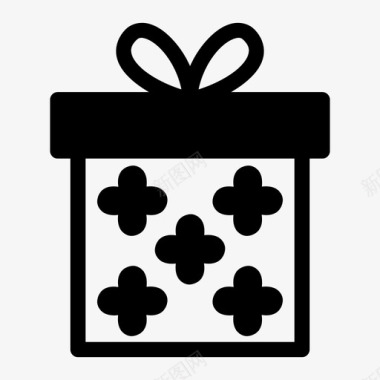 生日礼物摆件礼品盒生日礼物庆祝图标图标