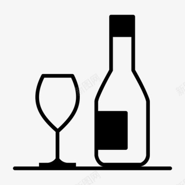 庆典葡萄酒饮料庆典图标图标