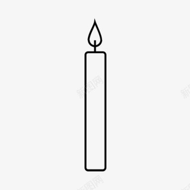 蜡烛蜡烛棒装饰图标图标