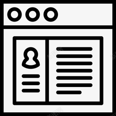 信息标志用户配置文件详细信息应用程序文章图标图标