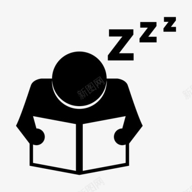 睡觉打瞌睡懒惰图标图标