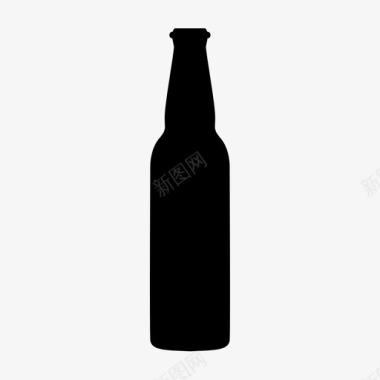 瓶子啤酒液体图标图标