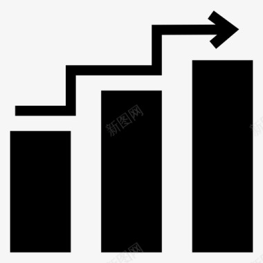 矢量数据分析图标条形图图表统计图标图标