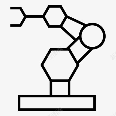 机械动图工业机器人自动化机械图标图标