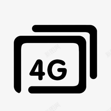 4G高速4G校验图标