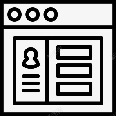 用户配置文件页应用程序内容图标图标