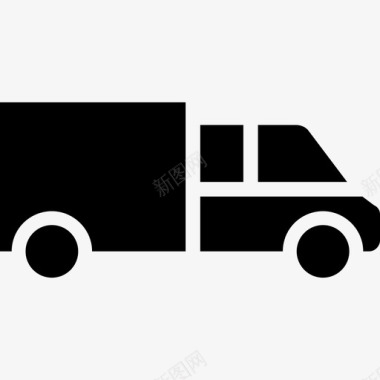 仓库卡车货物运输送货车图标图标