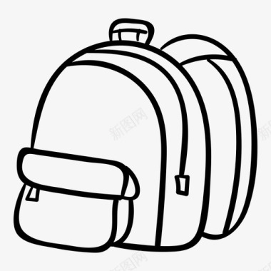 背包背包学校图标图标