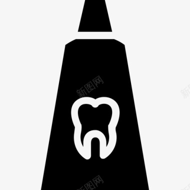 牙膏牙齿护理牙齿卫生图标图标