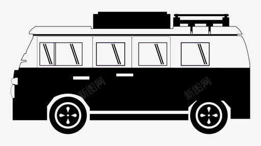 购车车标志野营车大众野营车图标图标