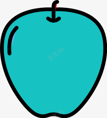 苹果免扣PNG苹果吃水果图标图标