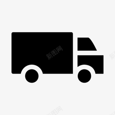 箱式货车货物货运卡车图标图标