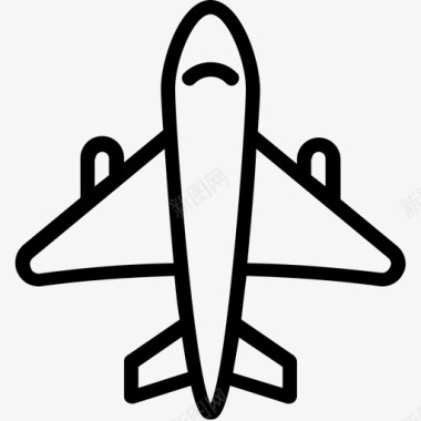 喷气式飞机航线图标图标