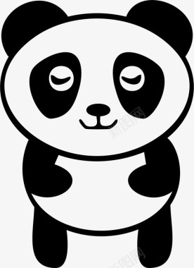 熊猫熊猫动物有趣图标图标