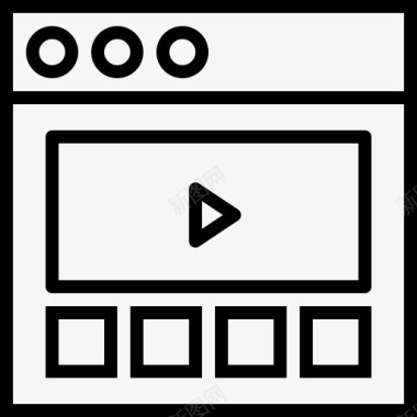 视频通话视频界面应用程序内容图标图标