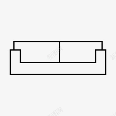 精美沙发沙发家具座位图标图标
