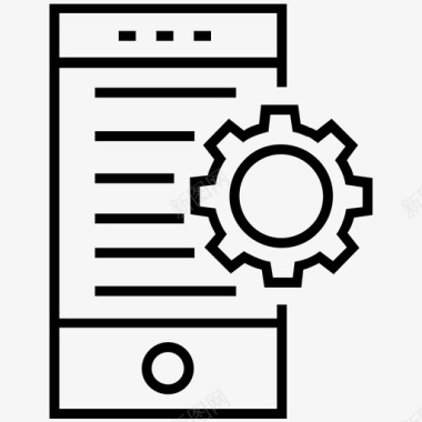 苹果手机营销移动营销cog促销图标图标