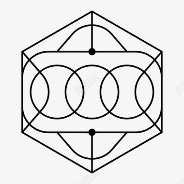 神圣几何神圣的几何学几何学神秘主义图标图标