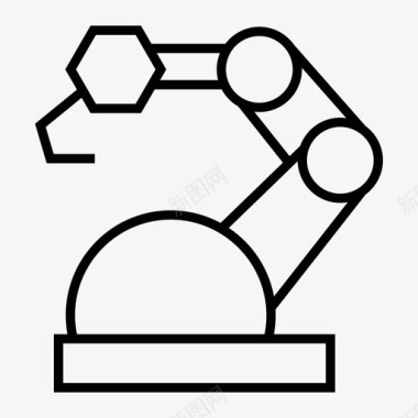 机器人自动化工业机器人自动化制造图标图标