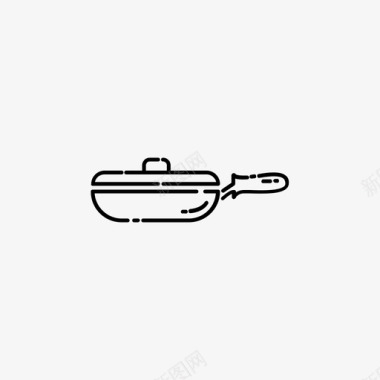 炒锅烹饪煎锅图标图标