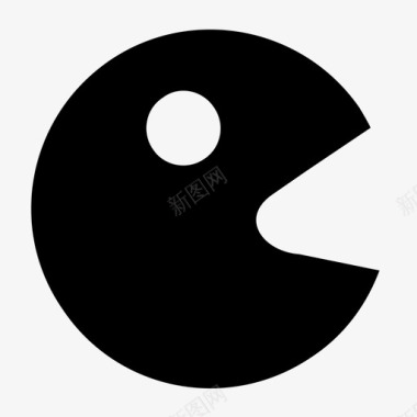嘴巴pacman圆形游戏图标图标