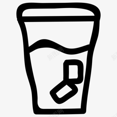 冰镇冷饮采购产品茶酒精瓶子图标图标