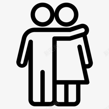PNG夫妻夫妻爱情图标图标