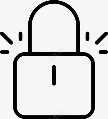 打开锁锁密码保护图标图标