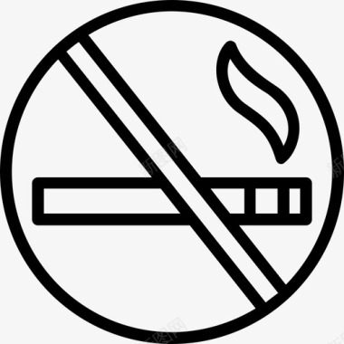 禁烟标志禁烟禁烟区图标图标