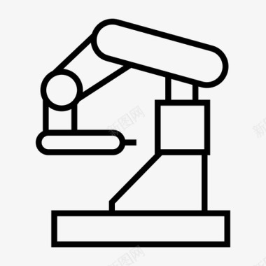 自动化工程工业机器人自动化制造图标图标