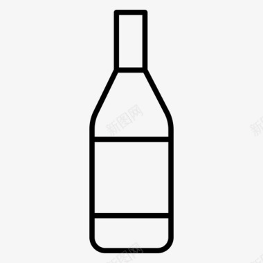 伏特加瓶伏特加酒图标图标