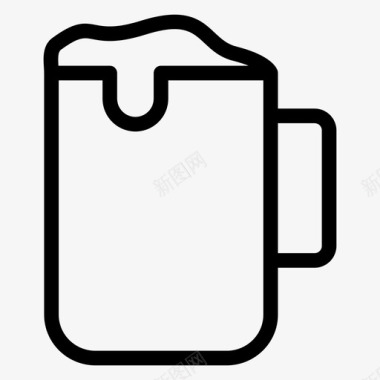 醇饮料玻璃杯图标图标