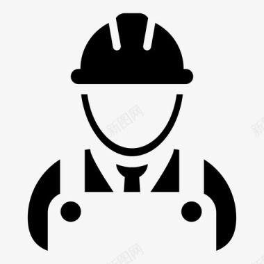 人头像建筑工人头像工程师图标图标
