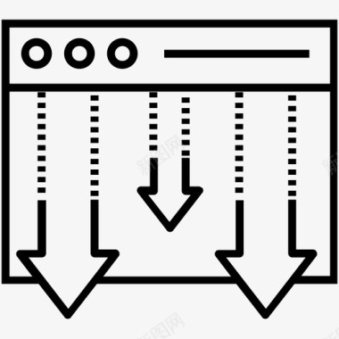 下载标识信息箭头图标图标