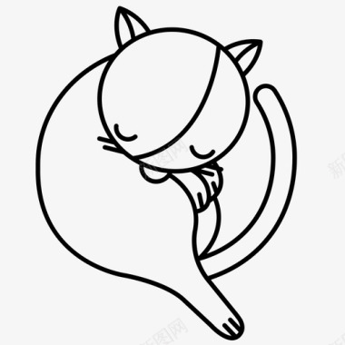 猫q字母表动物图标图标