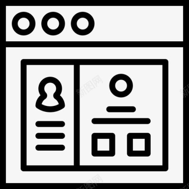 用户配置文件页应用程序内容图标图标