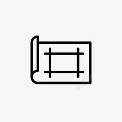 艺术画纸画纸草稿素描图标高清图片