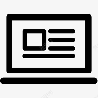 电子学习远程教育笔记本电脑图标图标