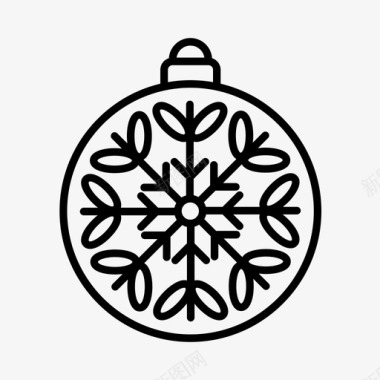 简洁装饰标识圣诞饰品庆典装饰品图标图标
