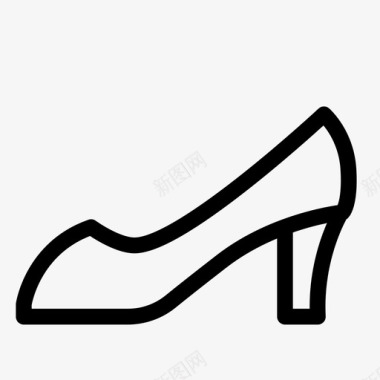 女鞋服装鞋图标图标