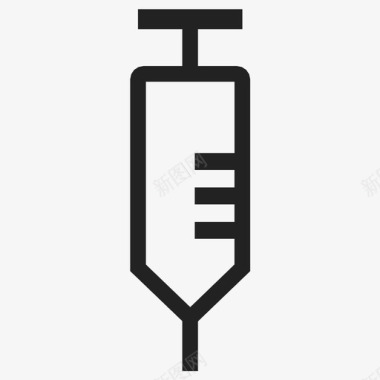 矢量药品注射器药品疫苗图标图标
