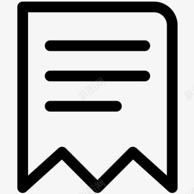 收据收据帐单支票图标图标