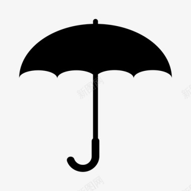 伞雨遮阳伞图标图标