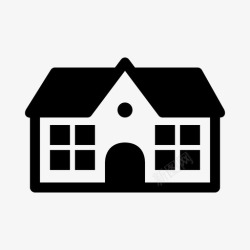 温馨住宅豪宅家庭住宅宫殿图标高清图片