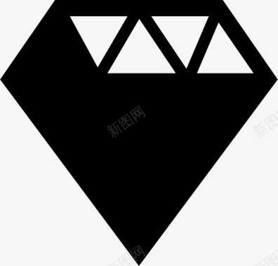 矢量粉色钻石钻石_diamond2图标