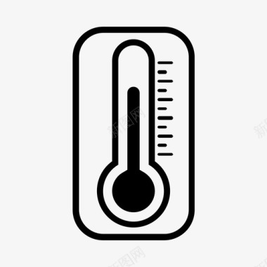 酒精温度计温度计测温仪图标图标