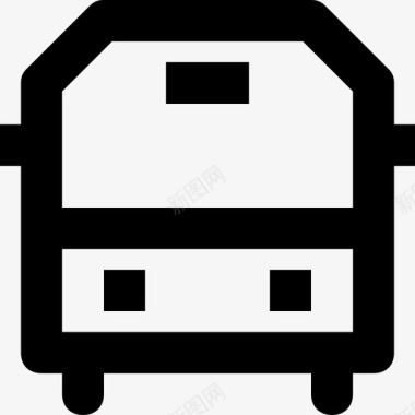 公共环境标识公共汽车汽车交通工具图标图标