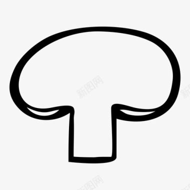 蘑菇食品新鲜图标图标