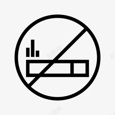 禁止吸烟标语禁止吸烟酒店线路图标图标