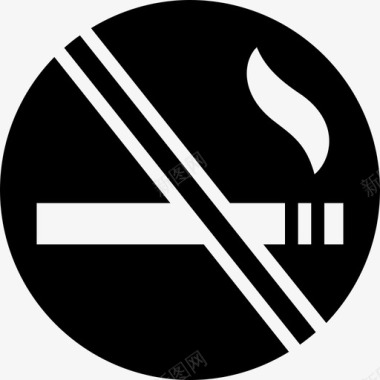 禁止吸烟标志禁止吸烟禁烟区图标图标